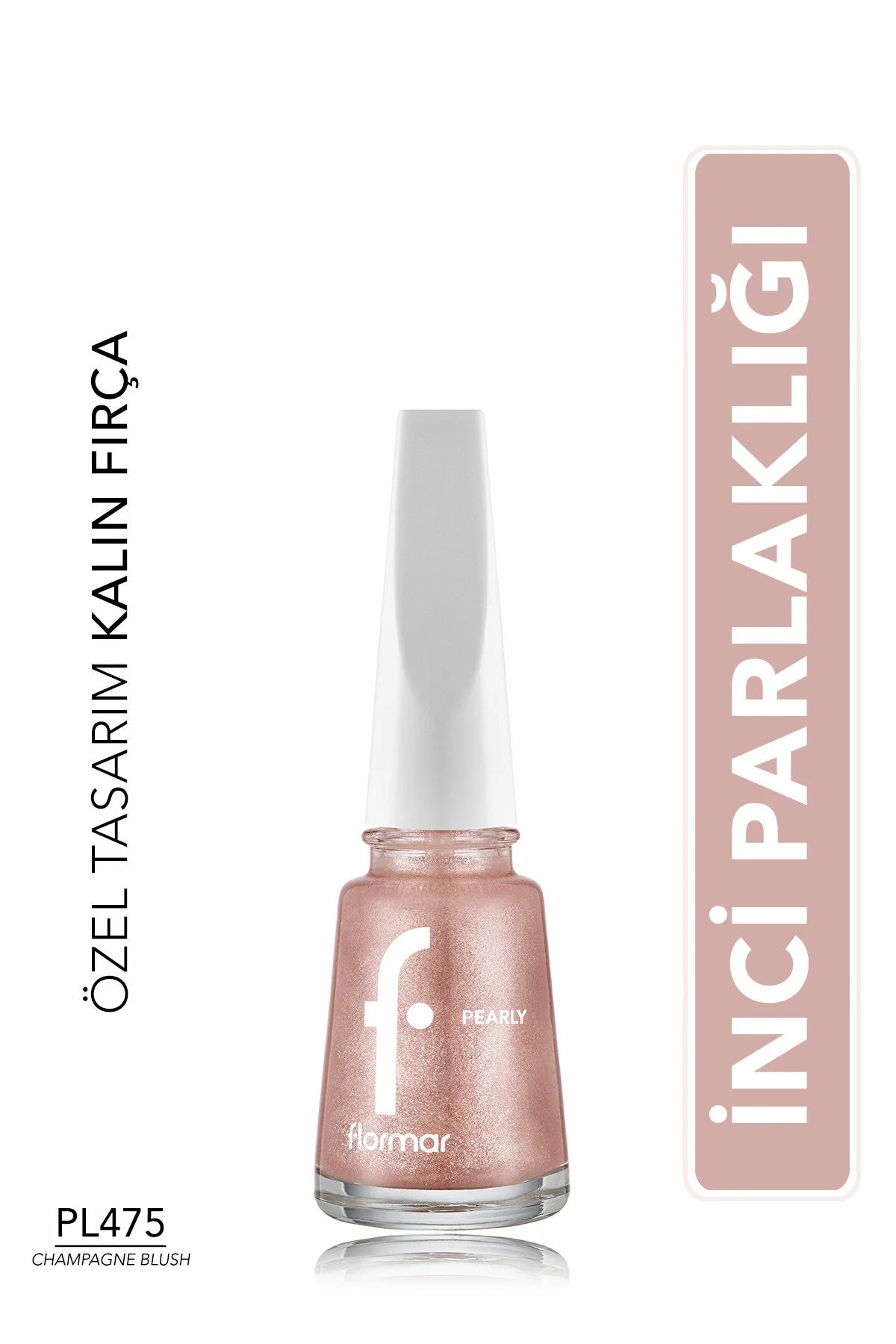 Flormar Pearly Oje Champagne Blush önden görünüm