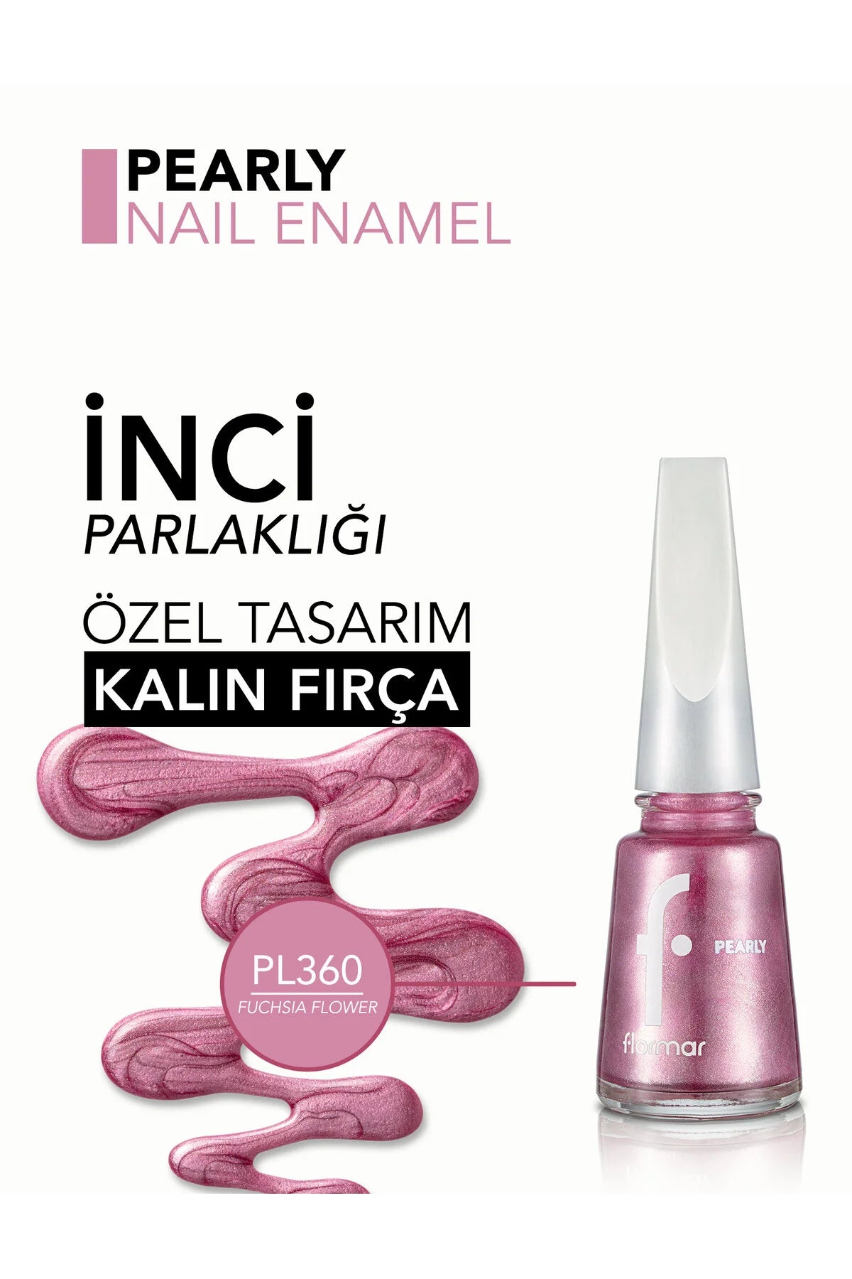 Flormar Pearly Oje Fuchsia Flower detay görünüm