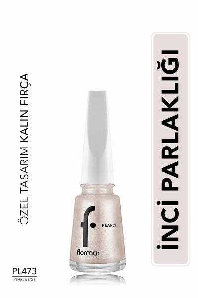 Flormar Pearly Oje Pearl Beige önden görünüm