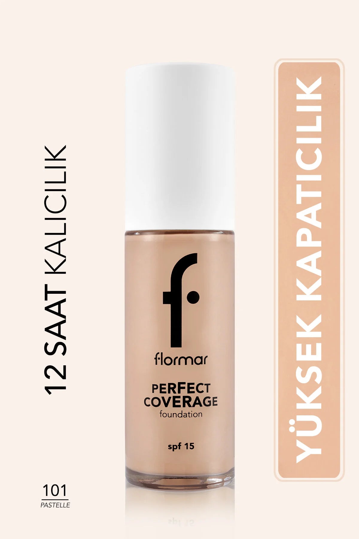 Flormar Perfect Coverage Fondöten Pastelle önden görünüm