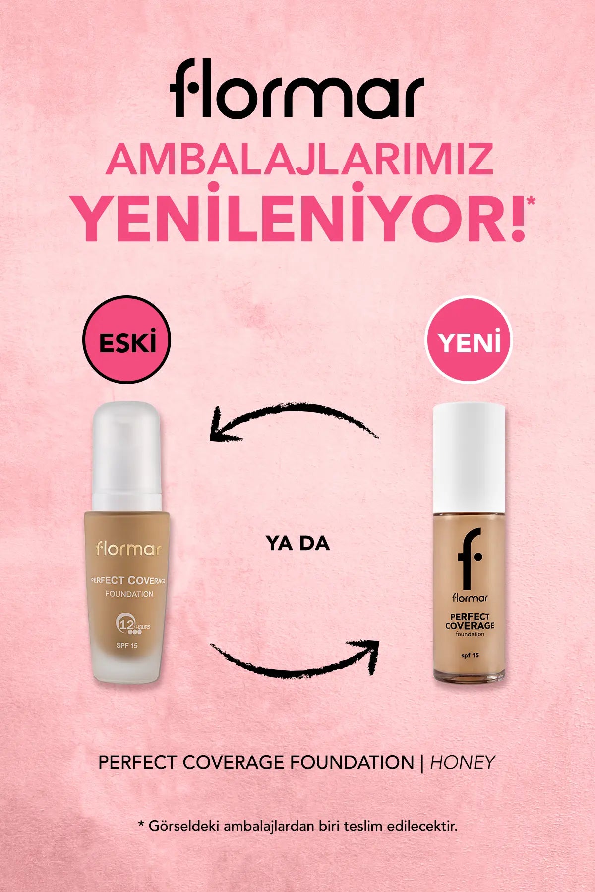 Flormar Perfect Coverage Yüksek Pigmentli & Yarı Parlak Bitişli SPF15 Fondöten – 108 Honey