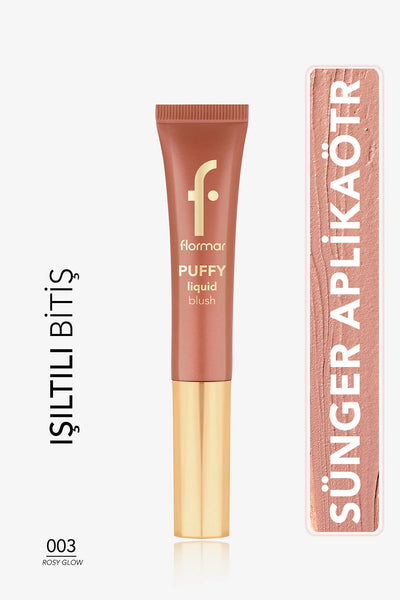 Flormar Puffy Likit Allık 003 Rosy Glow önden görünüm