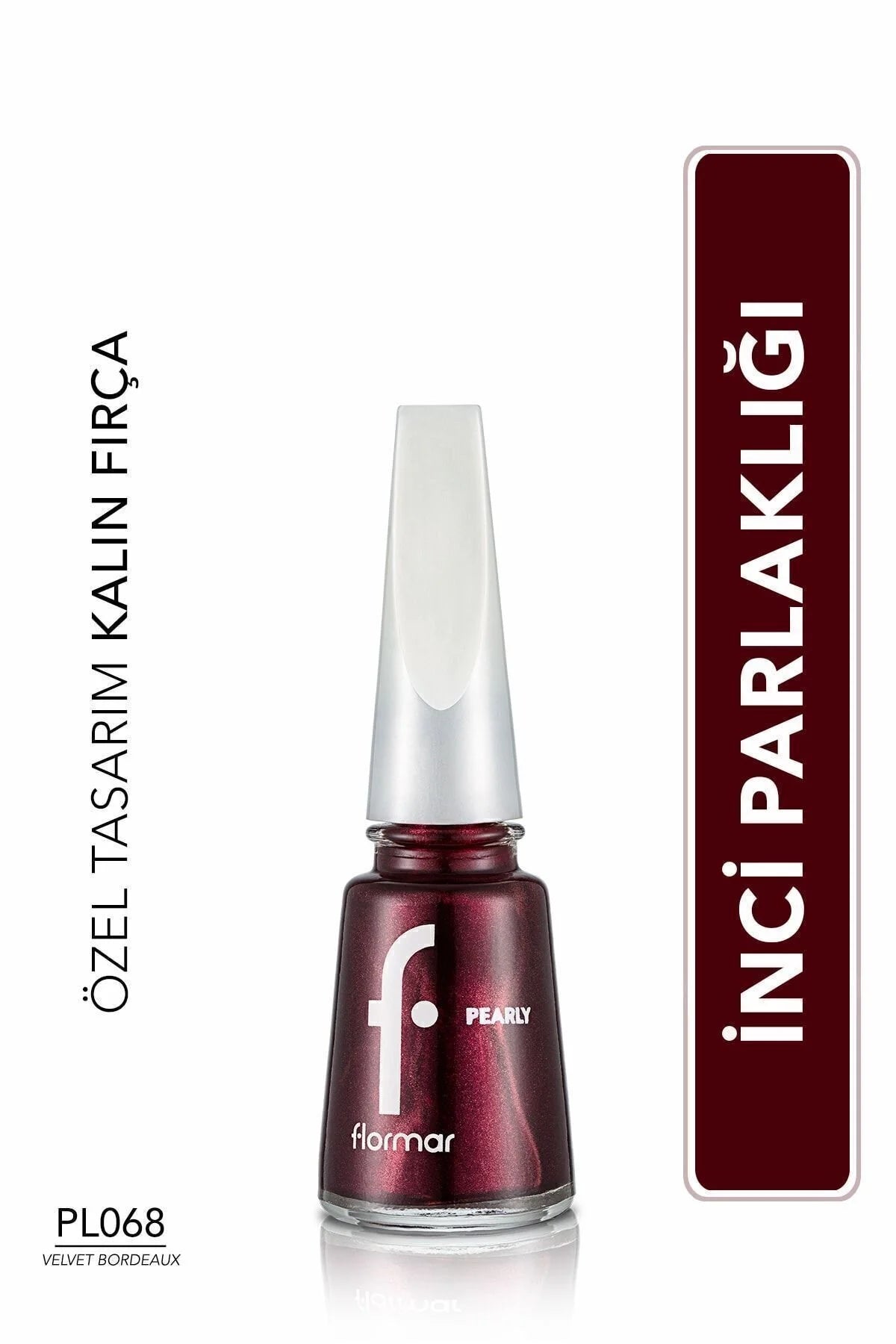 Flormar Pearly Oje Velvet Bordeaux önden görünüm