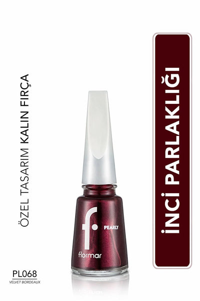 Flormar Pearly Oje Velvet Bordeaux önden görünüm