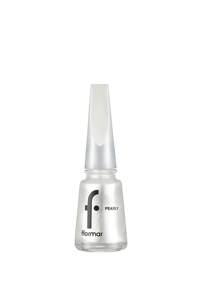 Flormar Pearly Yarı Transparan & Parlak Bitişli Sedefli Oje - PL201 Luxury White
