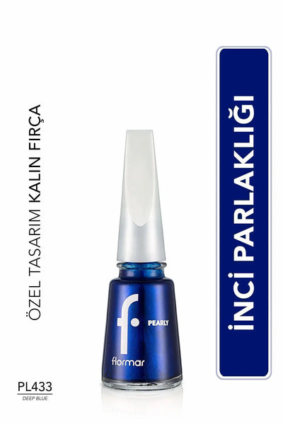 Flormar Pearly Oje Deep Blue önden görünüm