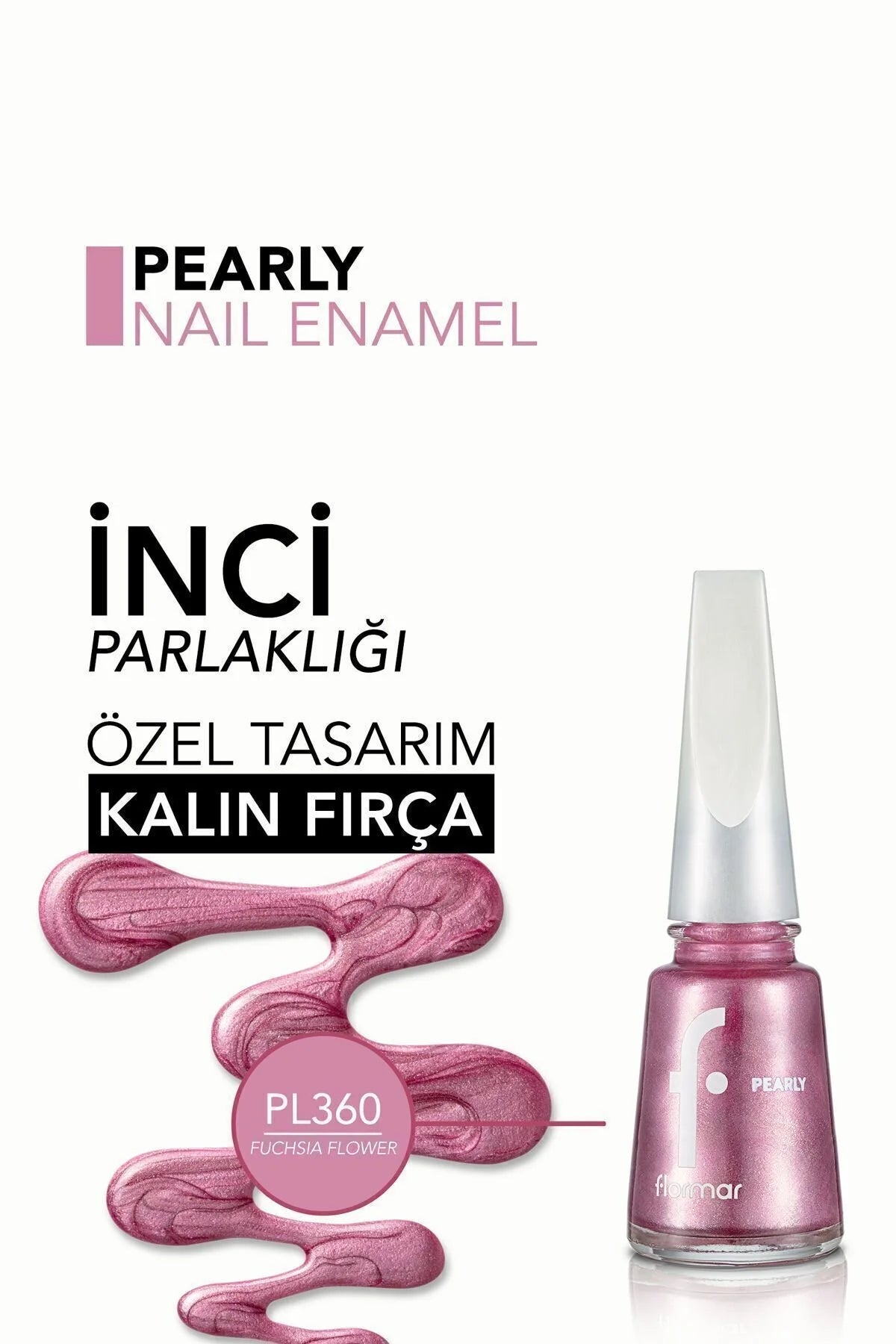 Flormar Pearly Oje Fuchsia Flower detay görünüm