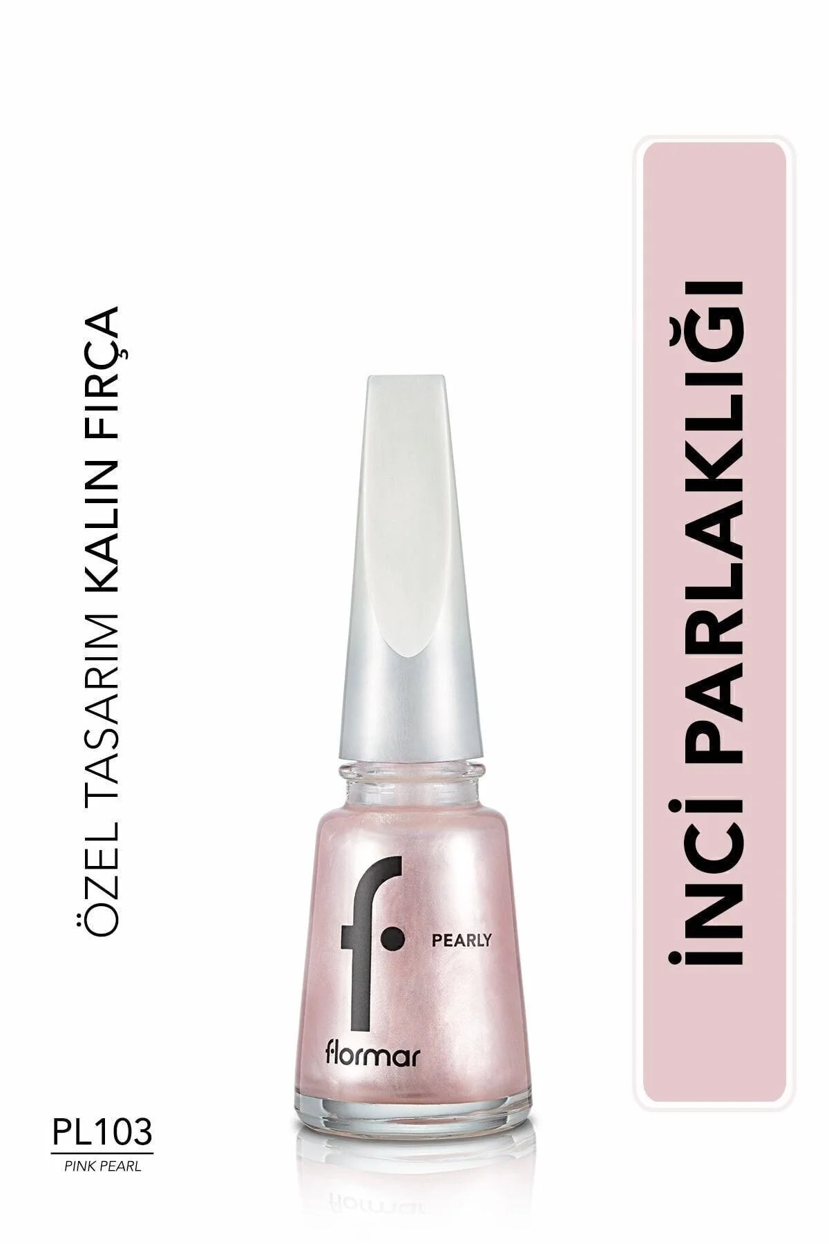 Flormar Pearly Oje Pink Pearl önden görünüm
