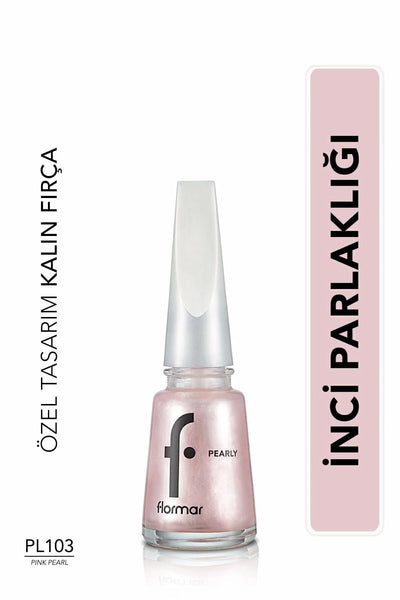 Flormar Pearly Oje Pink Pearl önden görünüm