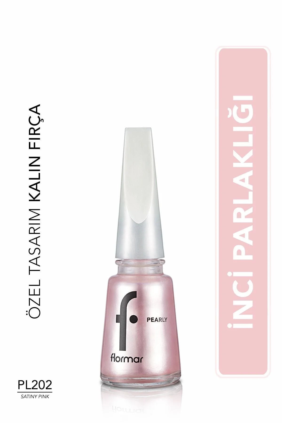 Flormar Pearly Oje Satiny Pink önden görünüm