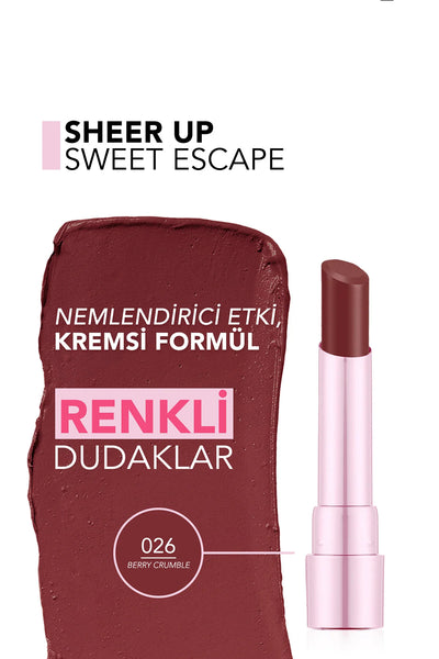 Flormar Sweet Escape Ruj 026 Berry Crumble detay görünüm
