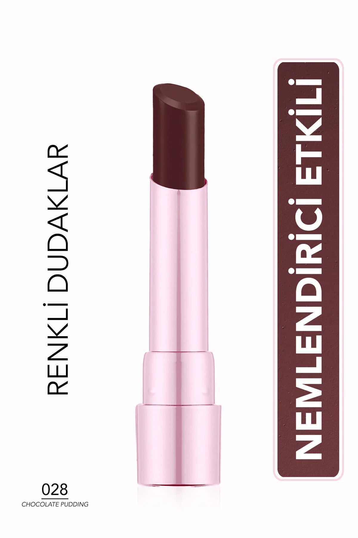 Flormar Sweet Escape Ruj 028 Chocolate Pudding önden görünüm