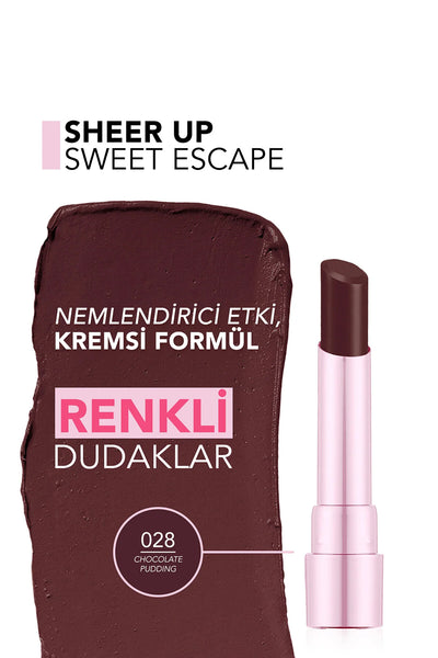 Flormar Sweet Escape Ruj 028 Chocolate Pudding detay görünüm