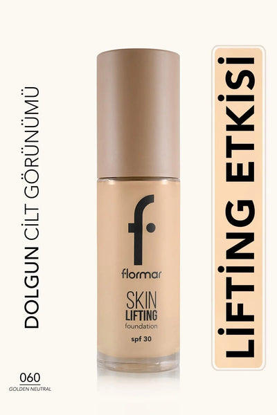 Flormar SPF30 Sıkılaştırıcı Fondöten – Skin Lifting FDT-060 Golden Neutral
