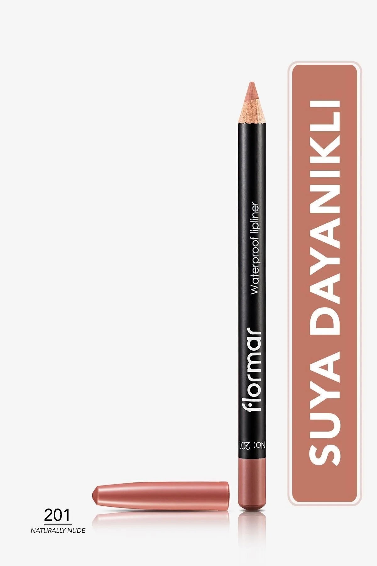 Flormar Suya Dayanıklı Dudak Kalemi – Waterproof Lipliner 201 Ntrlly Nude