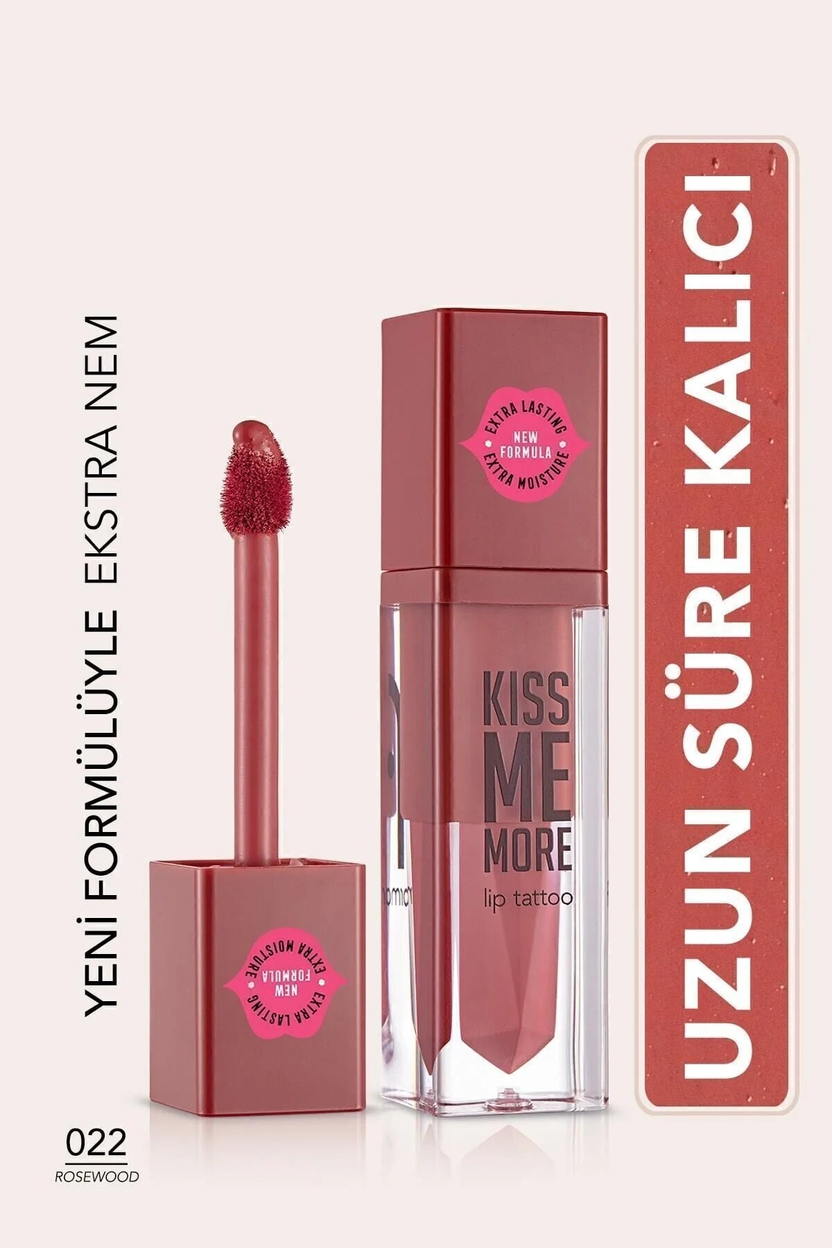 Flormar Uzun Süre Kalıcı Mat Ruj – Kiss Me More – 022 Rosewood