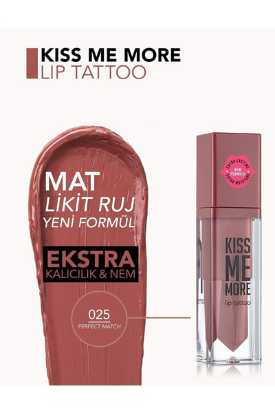 Flormar Kiss Me More Mat Ruj Perfect Match detay görünüm