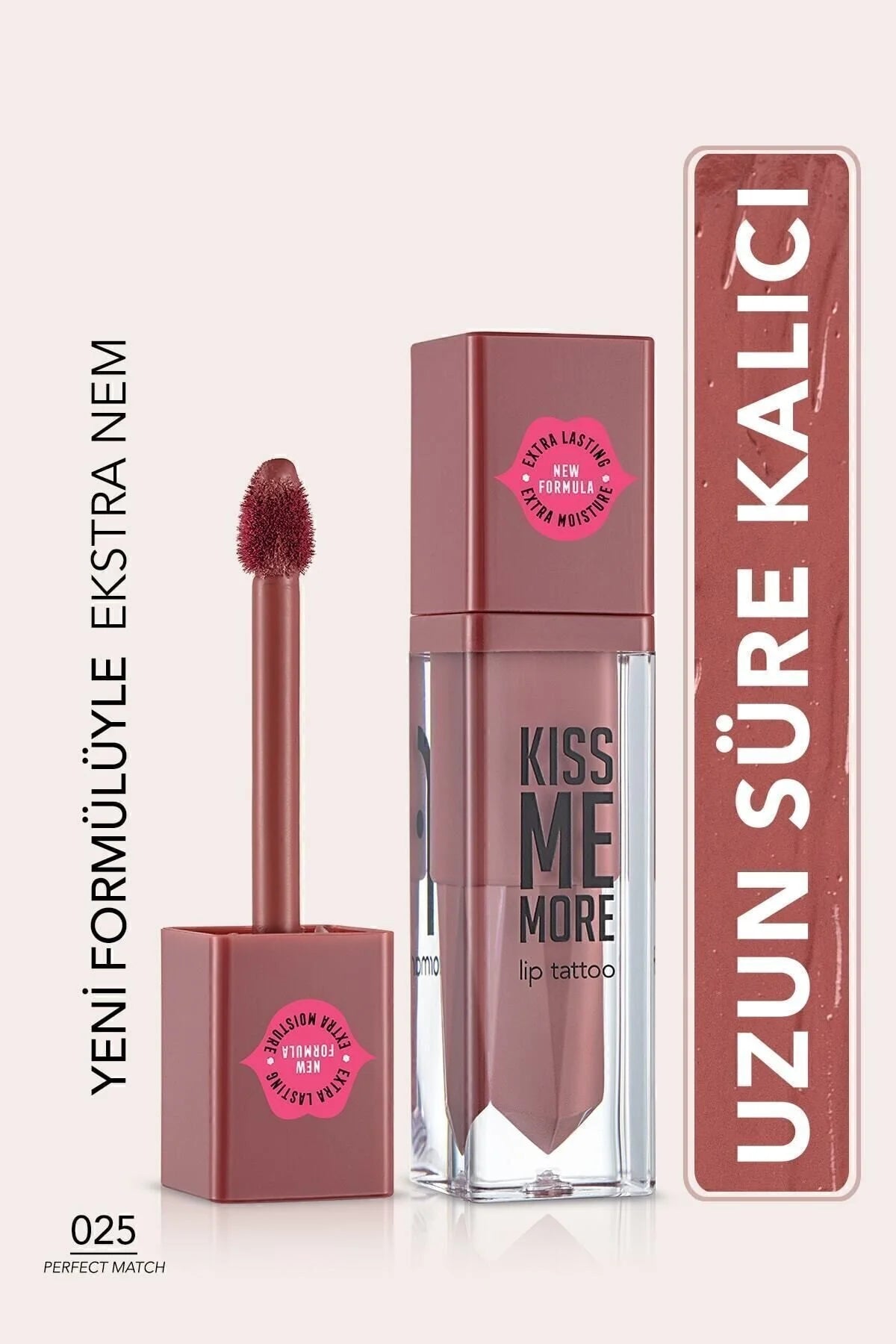 Flormar Kiss Me More Mat Ruj Perfect Match önden görünüm