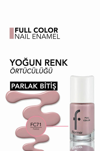 Flormar Full Color Yoğun Pigmentli Parlak Oje ürün detay görseli