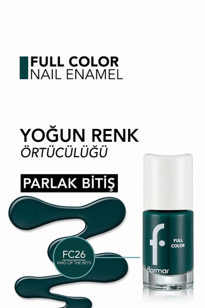 Flormar Full Color Yoğun Pigmentli Parlak Oje ürün detay görseli