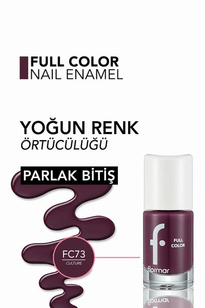 Flormar Full Color Yoğun Pigmentli Parlak Oje ürün detay görseli