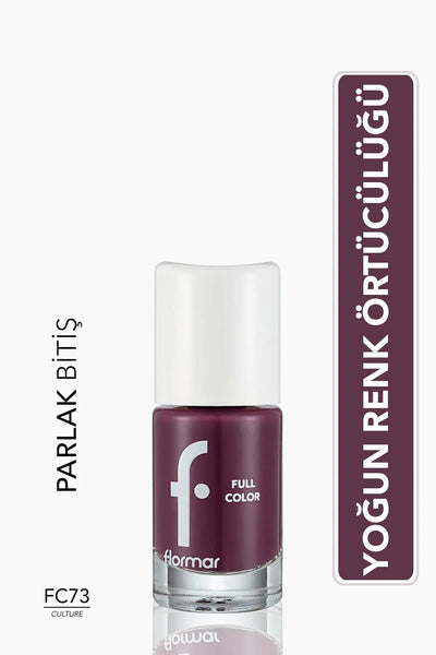 Flormar Full Color Yoğun Renk Veren Parlak Oje – FC73 Culture