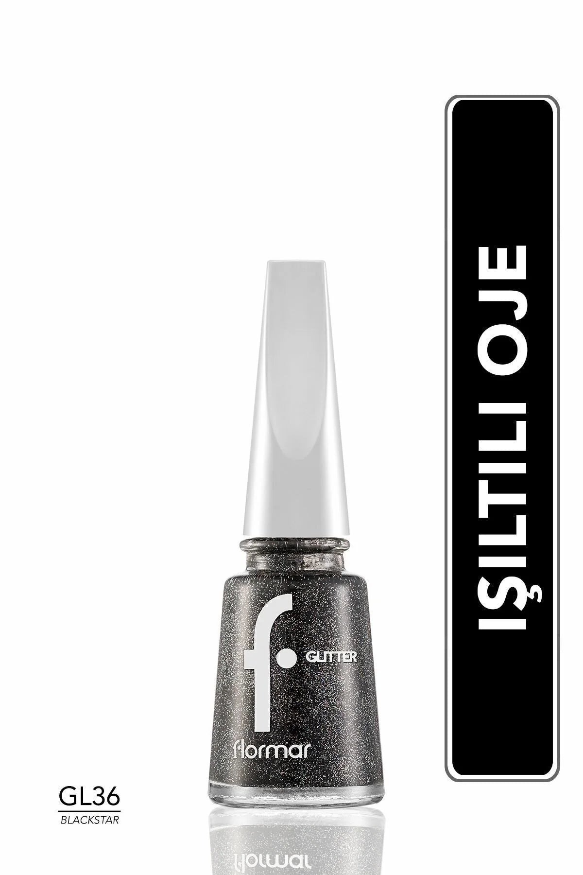 Flormar Glitter Oje Blackstar önden görünüm
