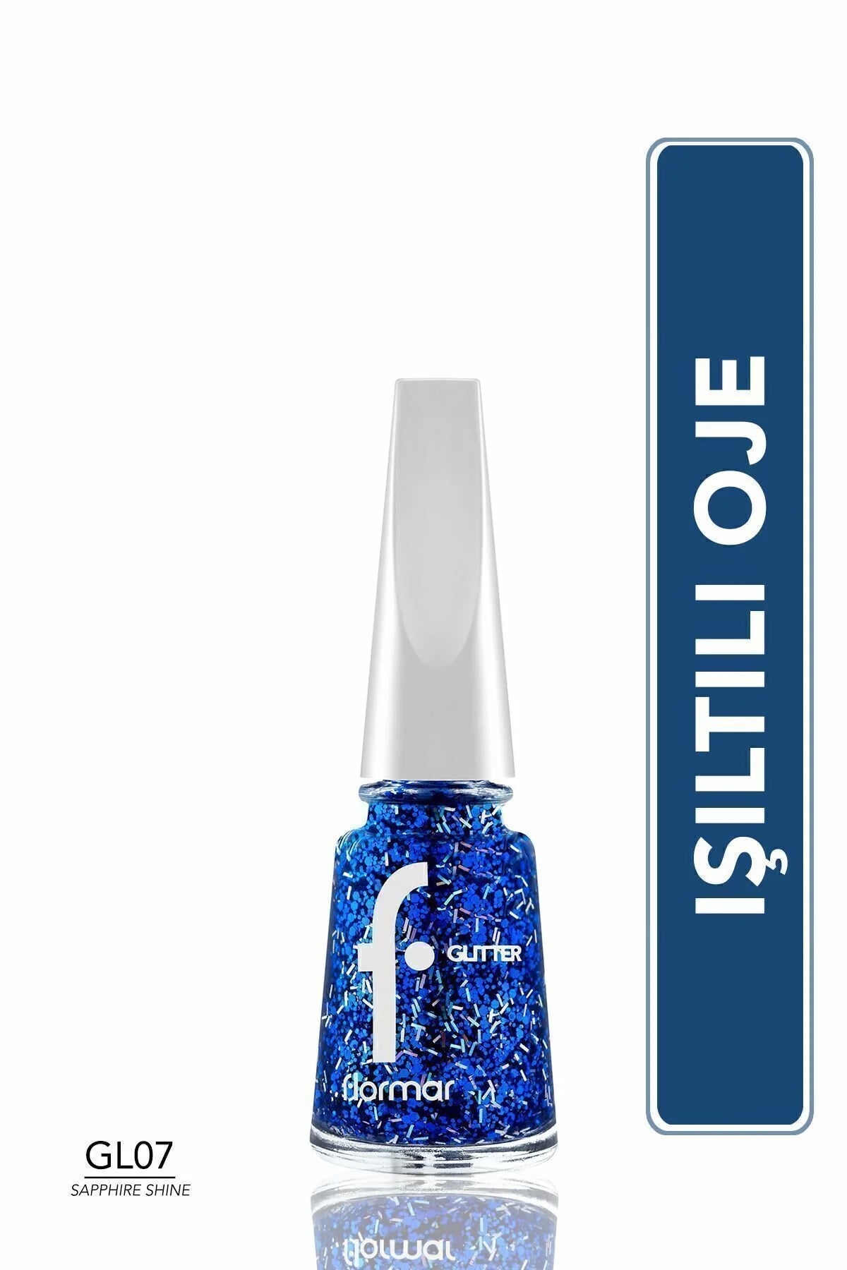 Flormar Glitter Oje Sapphire Shine önden görünüm