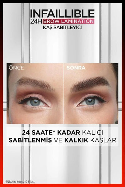 L'Oréal Infaillible 24H Brow Lamination Şeffaf Kaş Sabitleyici