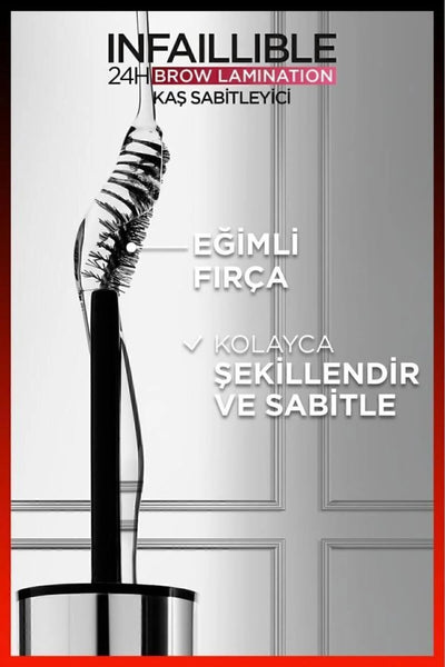 L'Oréal Infaillible 24H Brow Lamination Şeffaf Kaş Sabitleyici