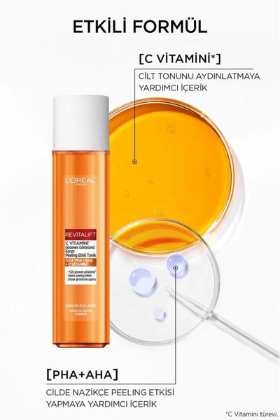 L'Oréal Revitalift C Vitamini Gözenek Karşıtı Peeling Etkili Tonik 180 ml
