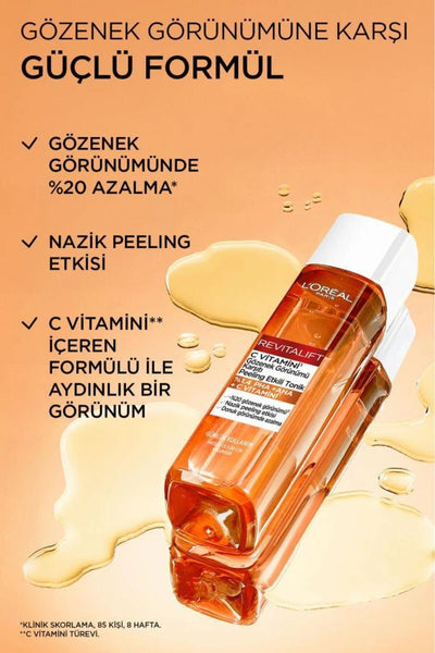 L'Oréal Revitalift C Vitamini Gözenek Karşıtı Peeling Etkili Tonik 180 ml
