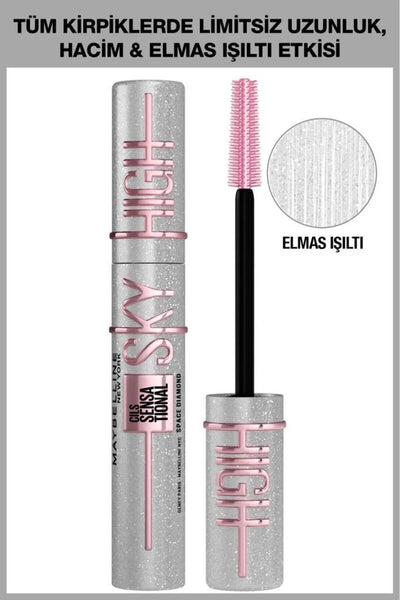 Maybelline New York Sky Hıgh Space Diamond Elmas Işıltılı Maskara