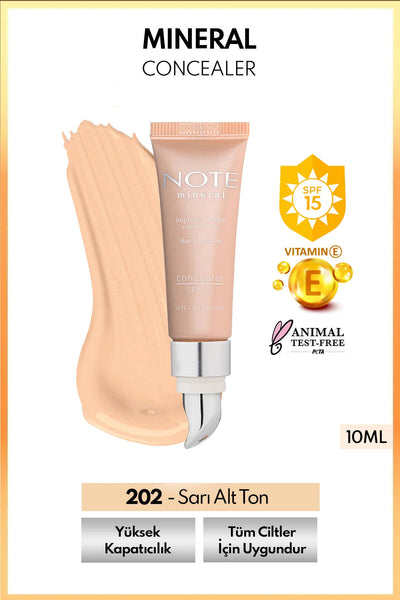 Note Mineral Concealer SPF 15 Göz Altı Kapatıcısı 202