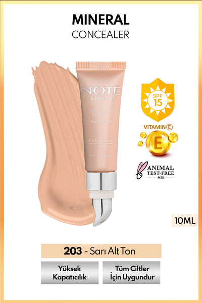 Note Mineral Concealer SPF 15 Göz Altı Kapatıcısı 203