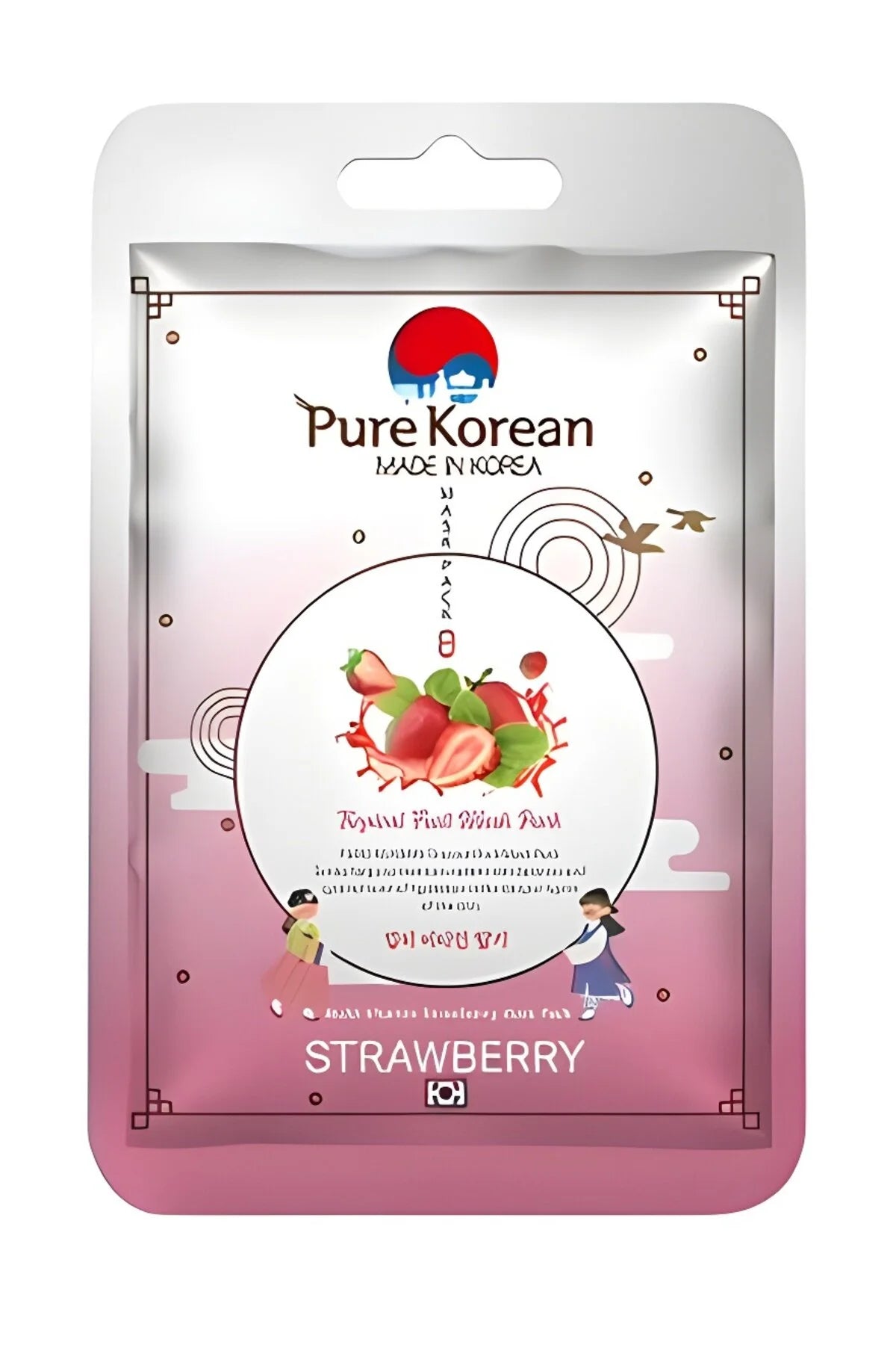 Pure Korean Mango Özlü Tek Kullanımlık Kağıt Yüz Maskesi (Strawberry)