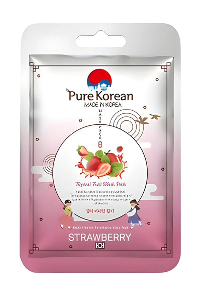 Pure Korean Mango Özlü Tek Kullanımlık Kağıt Yüz Maskesi (Strawberry)