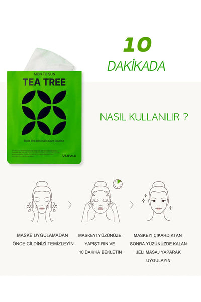 Byeolee Çay Özlü Tek Kullanımlık Kağıt Yüz Maskesi