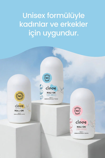 Clooe Alüminyumsuz Roll-On Deodorant kullanım görseli