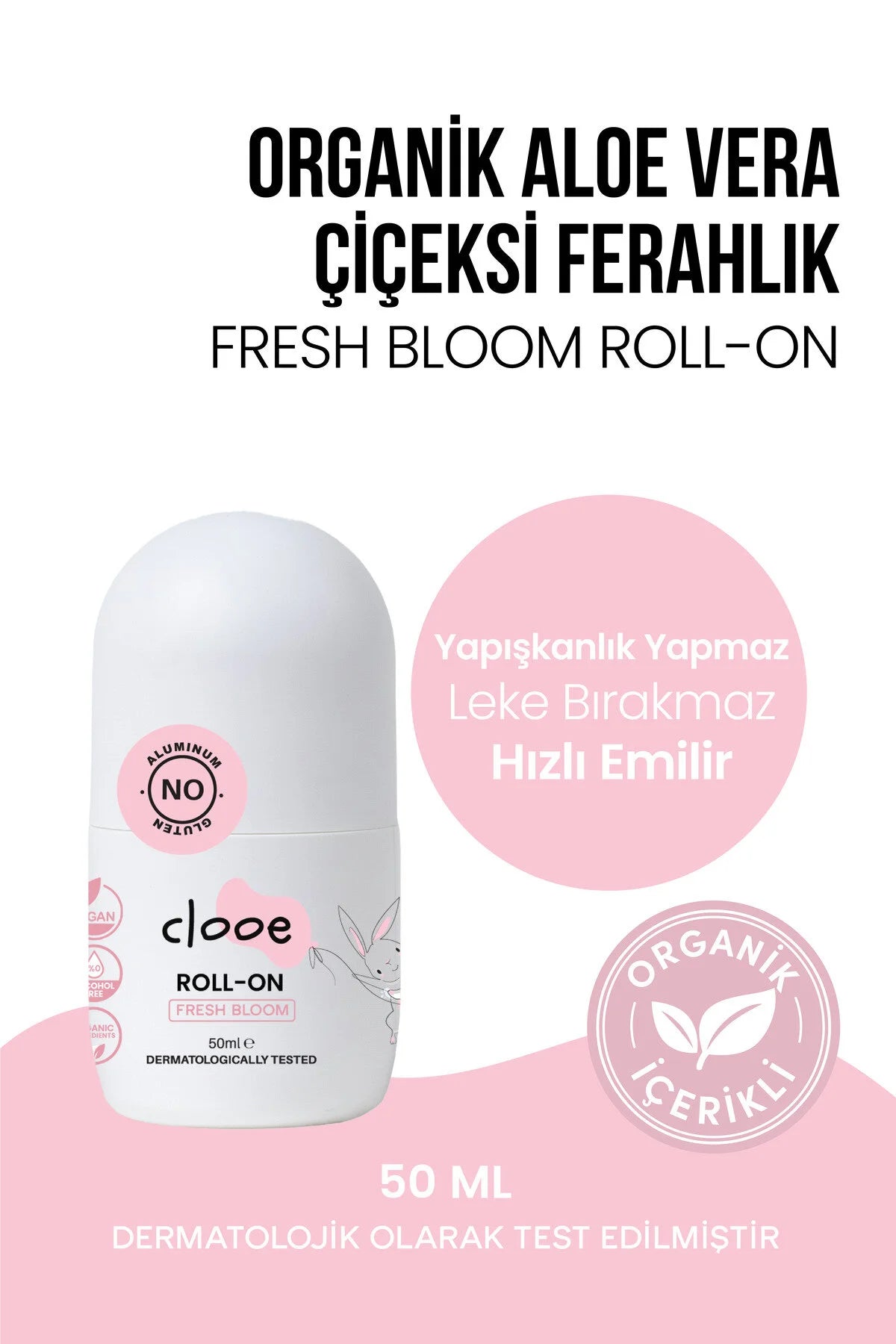 Clooe Fresh Bloom Roll-On Deodorant önden görünüm
