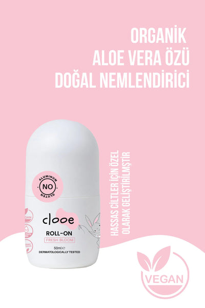 Clooe Fresh Bloom Roll-On Deodorant kullanım görseli