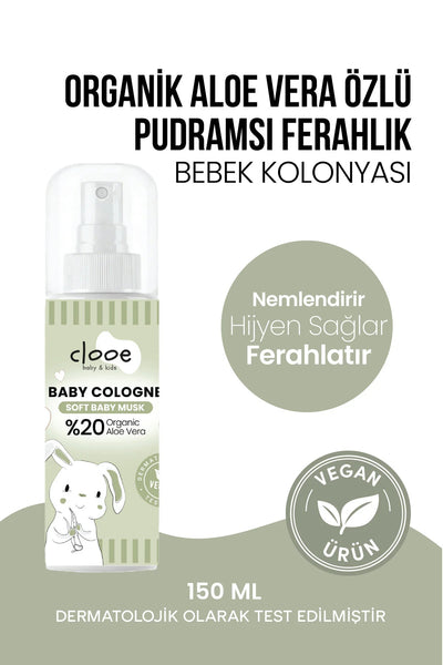Clooe Vegan Bebek Kolonyası Soft Baby Musk 150ml şişe görünümü