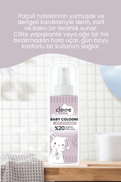 Clooe Vegan Bebek Kolonyası Soft Patchouli 150ml ürün detay görünümü