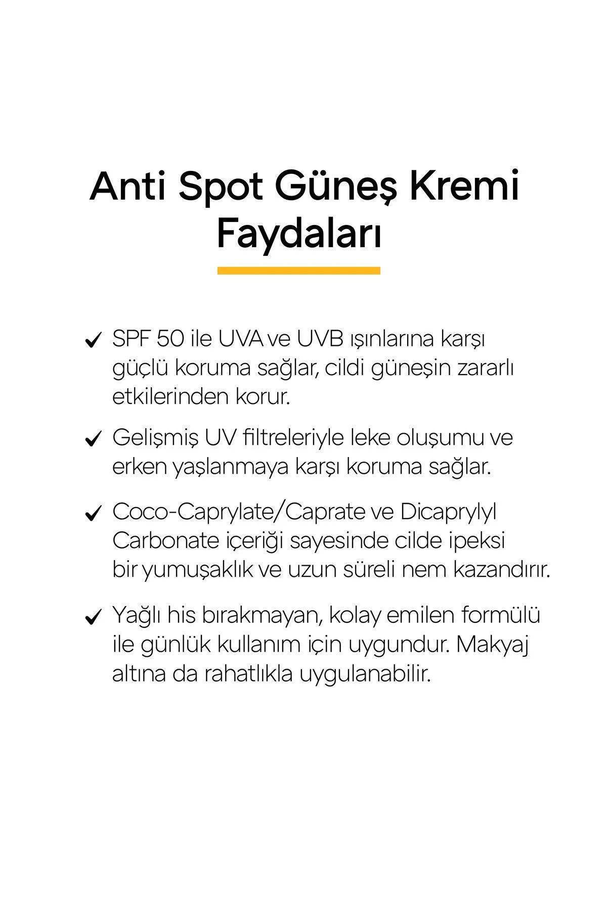 Clooe Leke Karşıtı SPF50 Güneş Kremi ek görsel