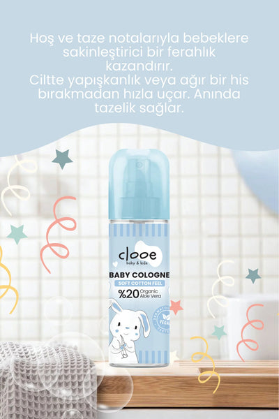 Clooe Pamuksu Aloe Vera Bebek Kolonyası detay görünüm