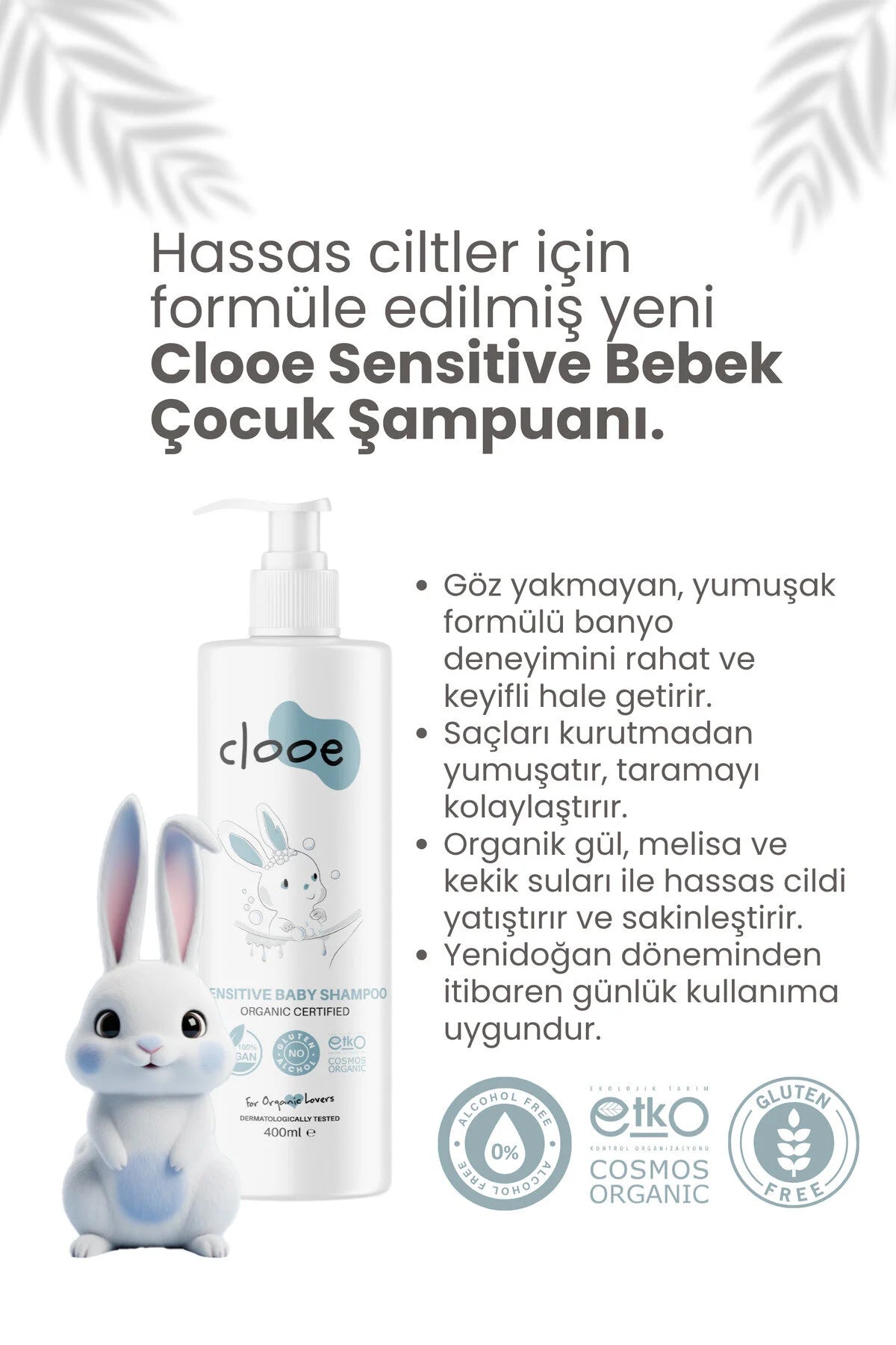Clooe Organik Sensitive Bebek Şampuanı ek görsel