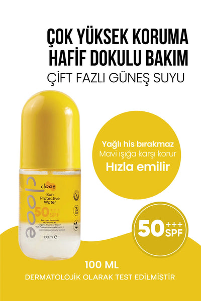 Clooe Çift Fazlı Güneş Suyu SPF50 önden görünüm