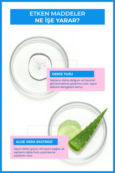 Enzym Cosmetics Deniz Tuzu Hacim Verici Saç Bakım Spreyi 200 ml