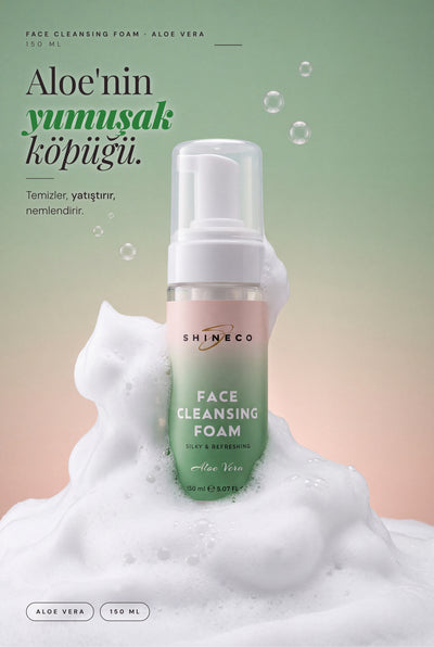 Shineco Aloe Vera Yuz Temizleme Kopugu