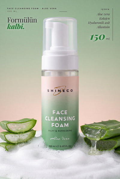 Shineco Aloe Vera Yuz Temizleme Kopugu